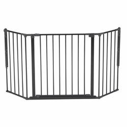 DogSpace - Max M Multi Expandable Dog Gate, Black (90-146cm)